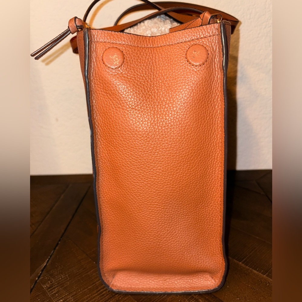 Tory Burch Brown Leather Tote with Tassel NWOT - Picture 7 of 16